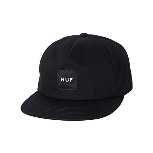 HUF essentials unstructured box snapback cap - nero - taglia unica