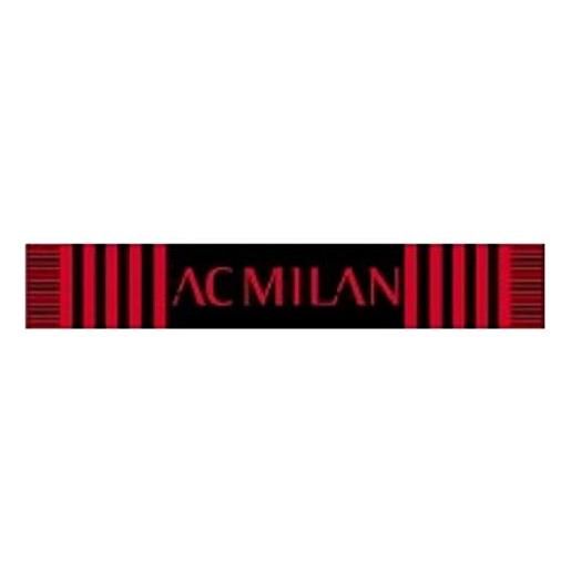 0901N|#Ac Milan sciarpa jacquard sciarpa logata jacquard, uomo, rossonero, l