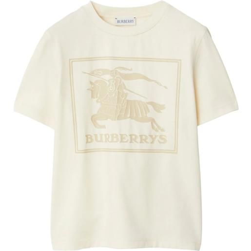 BURBERRY KIDS t-shirt in cotone con ekd