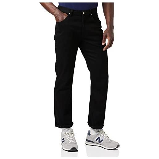 Lee brooklyn straight, jeans uomo, nero (clean black), 36w / 30l