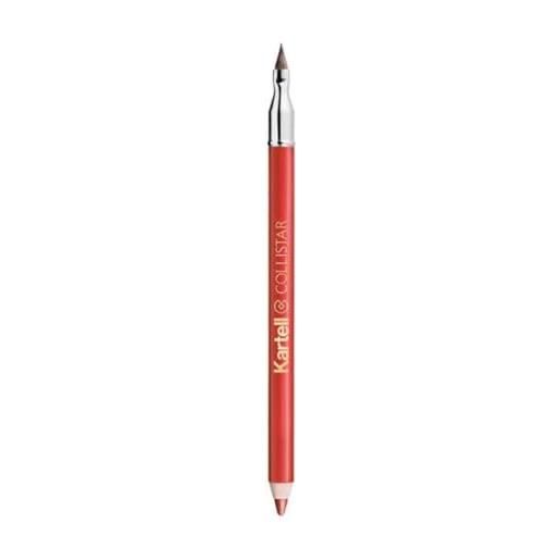 Collistar matita professionale labbra, n. 19 arancio matelassè, matita labbra waterproof e a lunga durata, sfumabile con pennellino, 1,2 ml