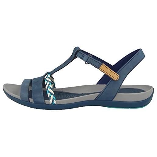 Clarks tealite grace, sandali a punta aperta donna, blu (navy), 39 eu