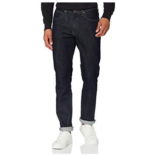 Lee brooklyn straight, jeans uomo, nero (clean black), 44w / 34l