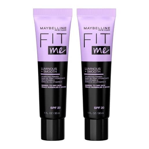 Maybelline 2 x Maybelline fit me luminous and smooth primer spf 20 - normal to dry skin