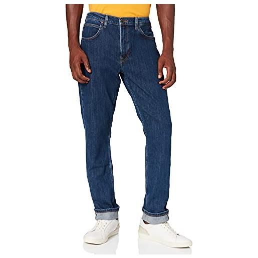 Lee brooklyn straight, jeans uomo, nero (clean black), 42w / 34l