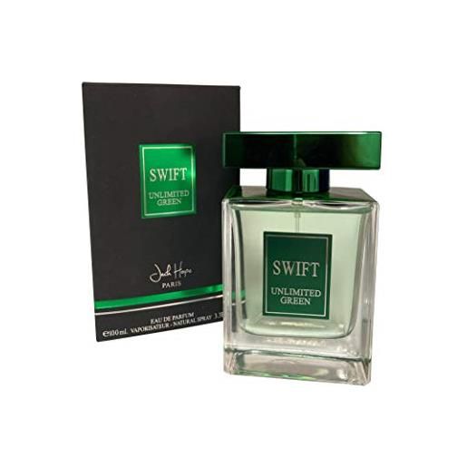 Jack Hope swift unlimited green eau de parfum spray 100 ml for men