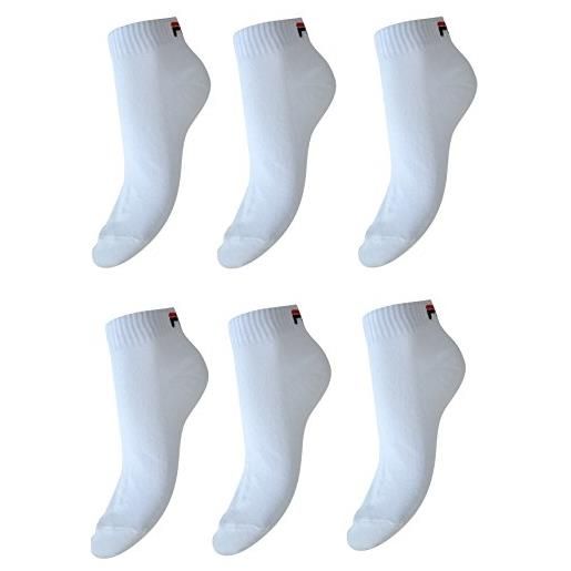 Fila f9300, calze unisex, white, 43/46, pacco da 3