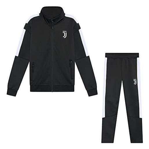 Juventus - tuta ufficiale della Juventus torino per bambini di morefootballs, stagione 21/22, con giacca a maniche lunghe e pantaloni da jogging per allenamento di calcio