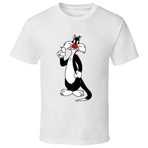 importance sylvester the cat character t shirt camicie e t-shirt(large)