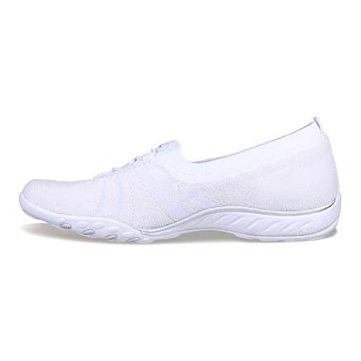 Skechers breathe easy - piacere semplice, scarpe da ginnastica donna, bianco, 40 eu