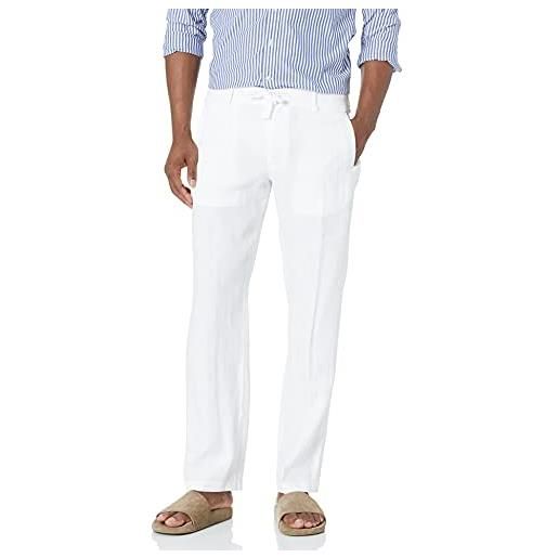 Perry Ellis - pantaloni casual da uomo bianco brillante w33 / l32