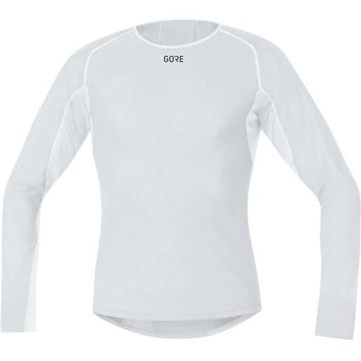 Gore® Wear windstopper thermo long sleeve base layer bianco s uomo