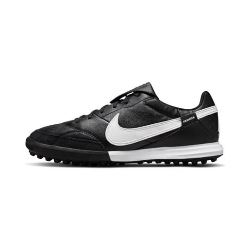 Nike the premier 3 tf, artificial-turf soccer shoes uomo, black/white, 37.5 eu