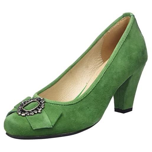 Hirschkogel 0596616, scarpe décolleté donna, verde, 39 eu