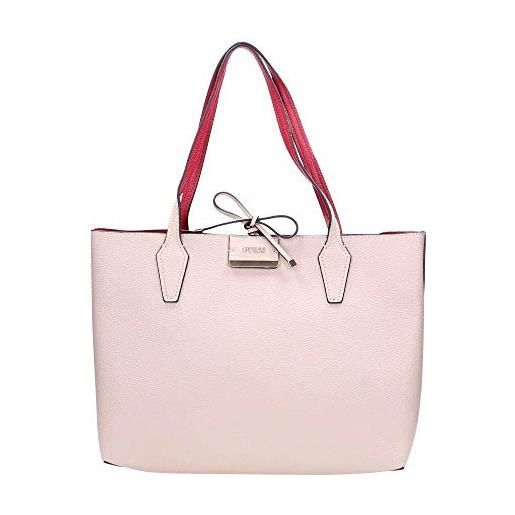 Guess bobbi inside out tote tan/red