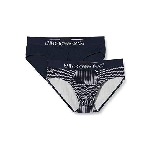 Emporio Armani underwear Emporio Armani 2-pack brief intimo, riga mar/nuvol/marin/clou/mar. Strip/marin, xl uomo