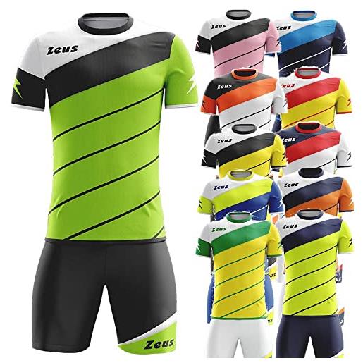 BrolloGroup completo calcio zeus kit lybra t_shirt e pantaloncini manica corta tutte le taglie personalizzabili con loghi nome e numero 12809