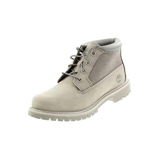 Timberland nellie chukka leather sde, stivali donna, marrone (wheat nubuck), 38.5 eu