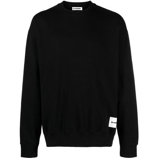 Jil Sander maglione con applicazione - nero