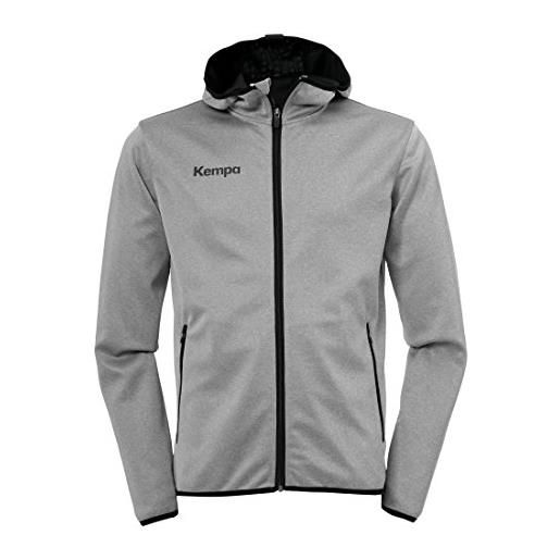 Kempa core 2.0 liteshell giacca, uomo, melange grigio scuro, 3xl
