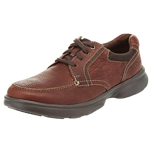 Clarks bradley vibe, scarpe da ginnastica, uomo, marrone (pelle tan tumbled. ), 42 eu