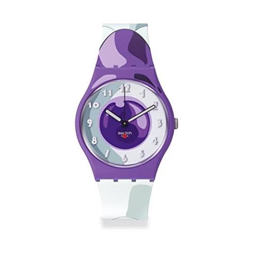 Swatch frieza x swatch orologio unisex (modello: gz359), viola, orologio standard