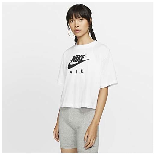 Nike w nsw air top ss, t-shirt donna, white, 2xl