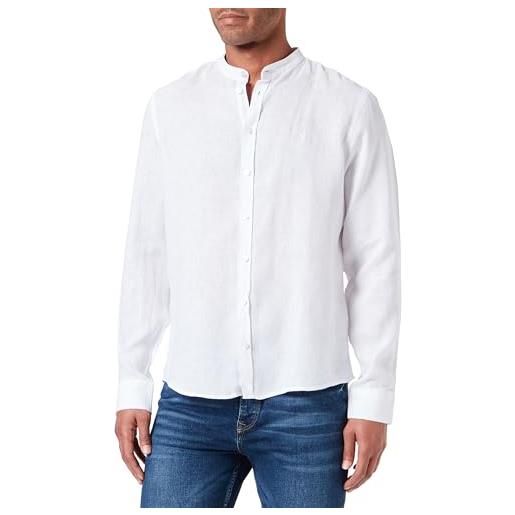 CASUAL FRIDAY anton ls cc linen-maglietta camicia, 110601/bianco brillante, s uomo
