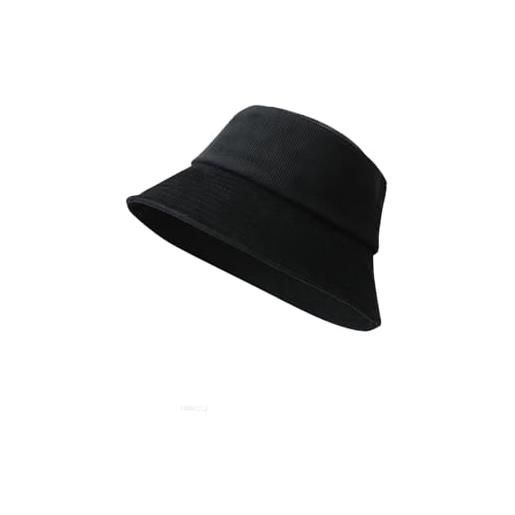 MAOZIm cappello da pescatore in velluto a coste tinta unita primaverile e autunnale cappello da bacino a tesa larga da uomo cappello da esterno casual da donna