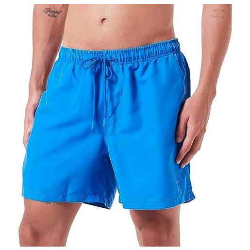 JP 1880 jay-pi costume da bagno a pantaloncino, da spiaggia, con elastico in vita, look vintage bermuda, blu forte, 6xl uomo