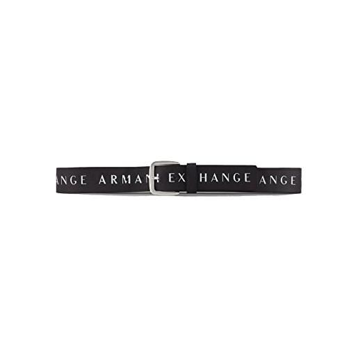 Armani Exchange logo print belt, cintura, 