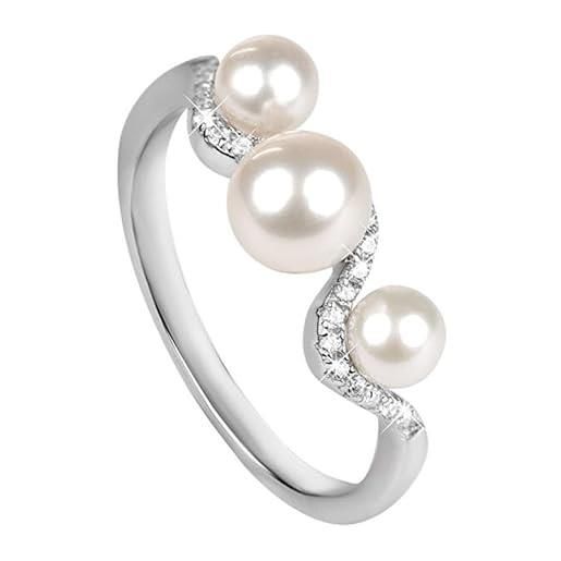 Silver Cat anello stunning silver ring with zircons and pearl sc339 - circuit: 52 mm ssc0326-52 marca, estándar, metallo, nessuna pietra preziosa