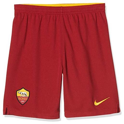 Nike roma breathe stadium pantaloncino, unisex bambini, team crimson/(university gold) (no sponsor), 10
