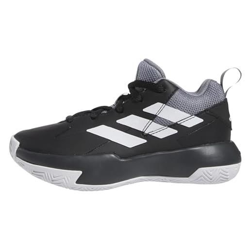 adidas cross 'em up select, scarpe da ginnastica unisex - bambini e ragazzi, core black ftwr white grey three, 36 2/3 eu