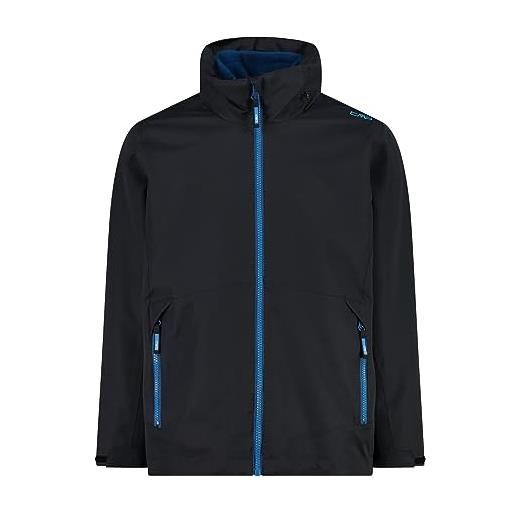 CMP, giacca da bambino con cappuccio fisso, giacca interna staccabile, royal-b. Blue, 140