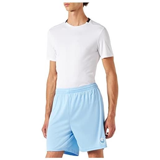 uhlsport center basic ii shorts ohne innenslip, pantaloncini da uomo, blu cielo, xxs