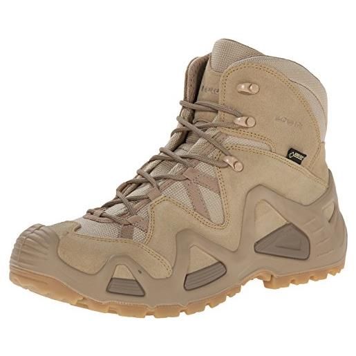 Lowa, scarpe da caccia, modello: zephyr gtx® mid tf, per attività all'aperto, escursioni, camminate, da uomo, beige (sabbia), 44 eu