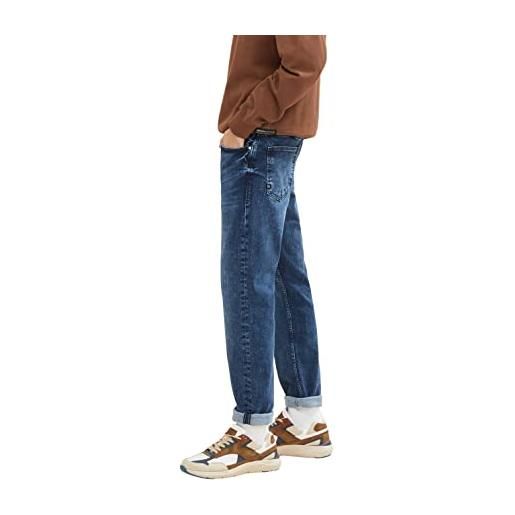 TOM TAILOR Denim piers slim jeans, uomo, blu (used mid stone blue denim 10119), 30w / 32l