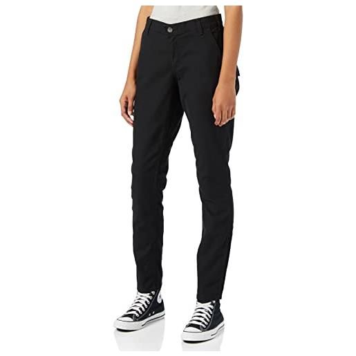 Carhartt pantaloni crawford slim-fit donna, nero (nero), 6w/reg
