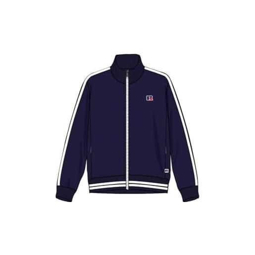 Russell Athletic e36261-na-190 swae-track jacket uomo giacca navy taglia s