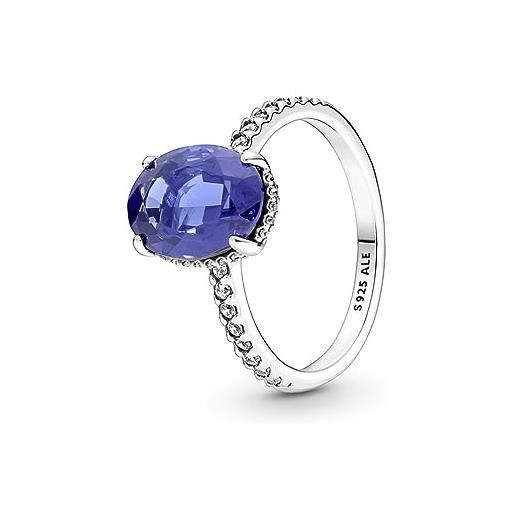 Pandora anello di fidanzamento 190056c01-52 halo argento