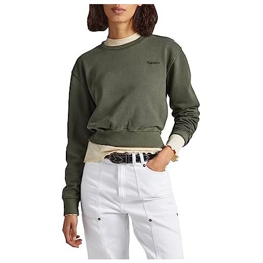 Pepe Jeans adriana, maglia di tuta donna, verde (bleach green), l