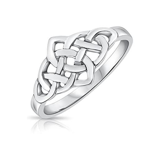 DTPsilver® anello in argento 925 - nodo celtico - triquetra