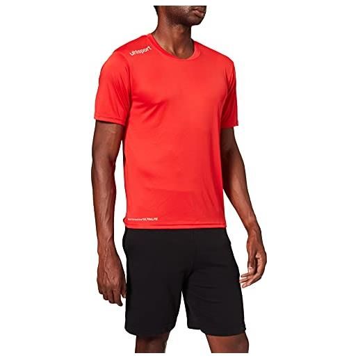 uhlsport essential, maglietta sportiva in poliestere, rosso (rot), xxs