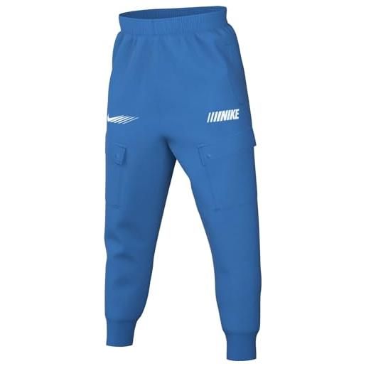 Nike m nsw si cargo pant flc bb pantaloni, lt photo blue, m uomo