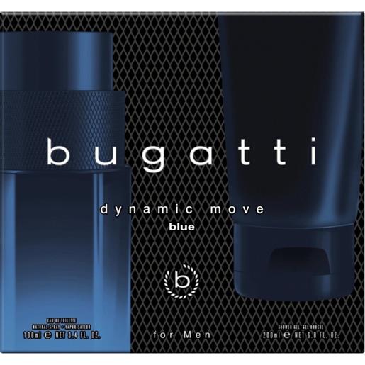 Bugatti dynamic move blue - edt 100 ml + gel doccia 200 ml