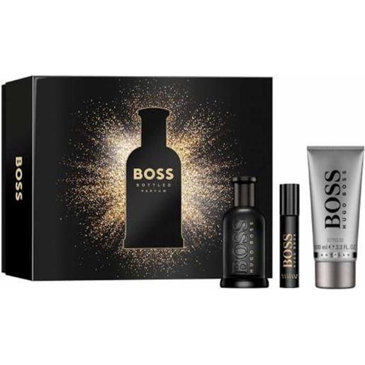 Hugo Boss boss bottled parfum - profumo 100 ml + profumo 10 ml + gel doccia 100 ml