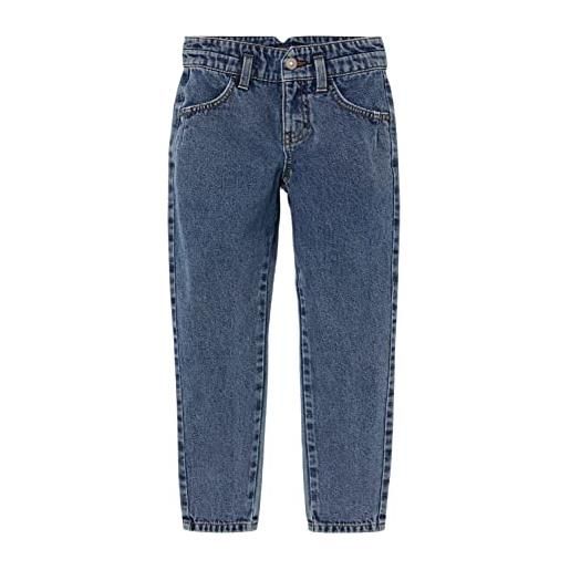 Name it nkfbella hw mom an jeans 1092-do noos, jeans bambine e ragazze, blu (medium blue denim), 128