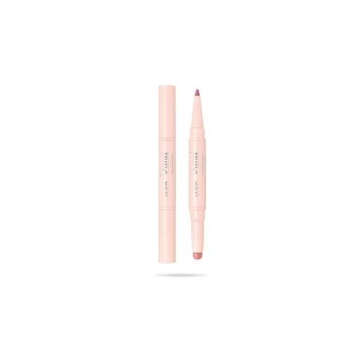 Pupa matita labbra vamp!Creamy duo (004 light rose) matita labbra contouring & rossetto brillante per labbra più piene e carnose - disponibile in 12 varianti colore