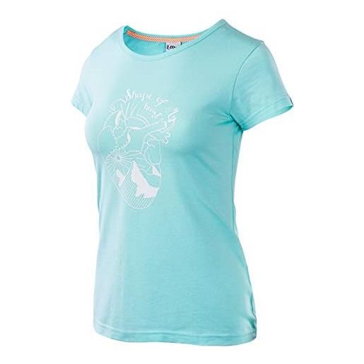 Elbrus corazon wo's, t-shirt donna, island paradise melange/white, xs